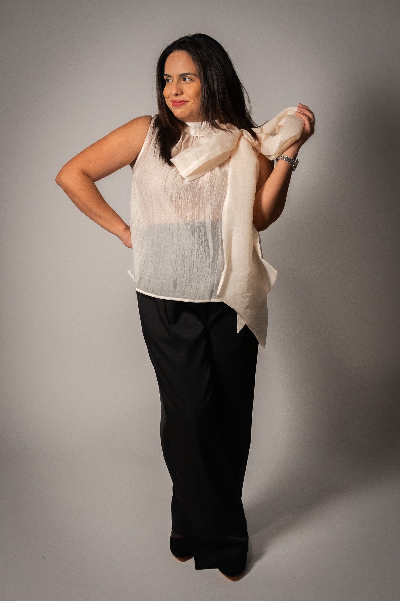 Airy Ribbon Blouse