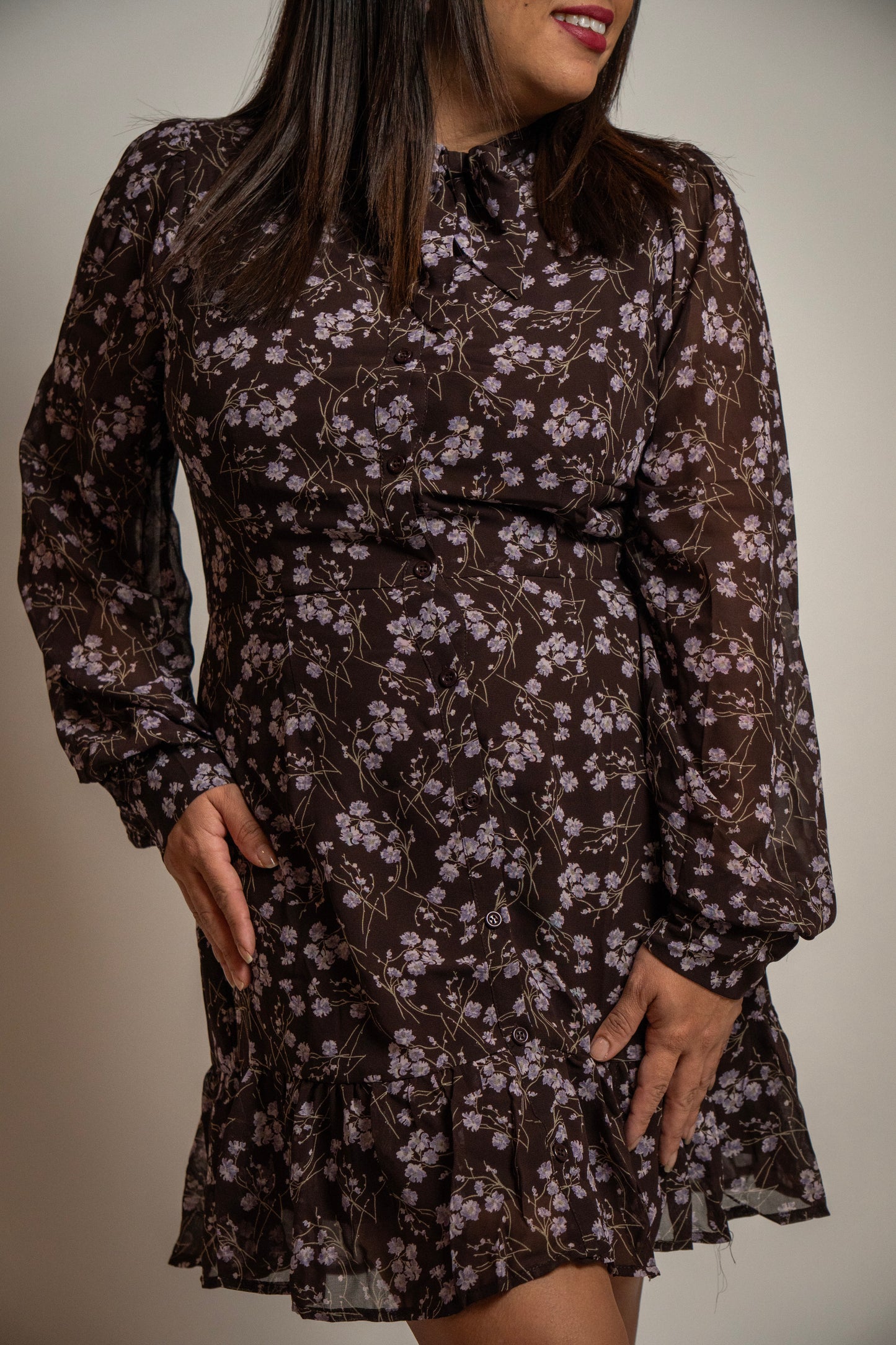 Floral Print Mini Dress