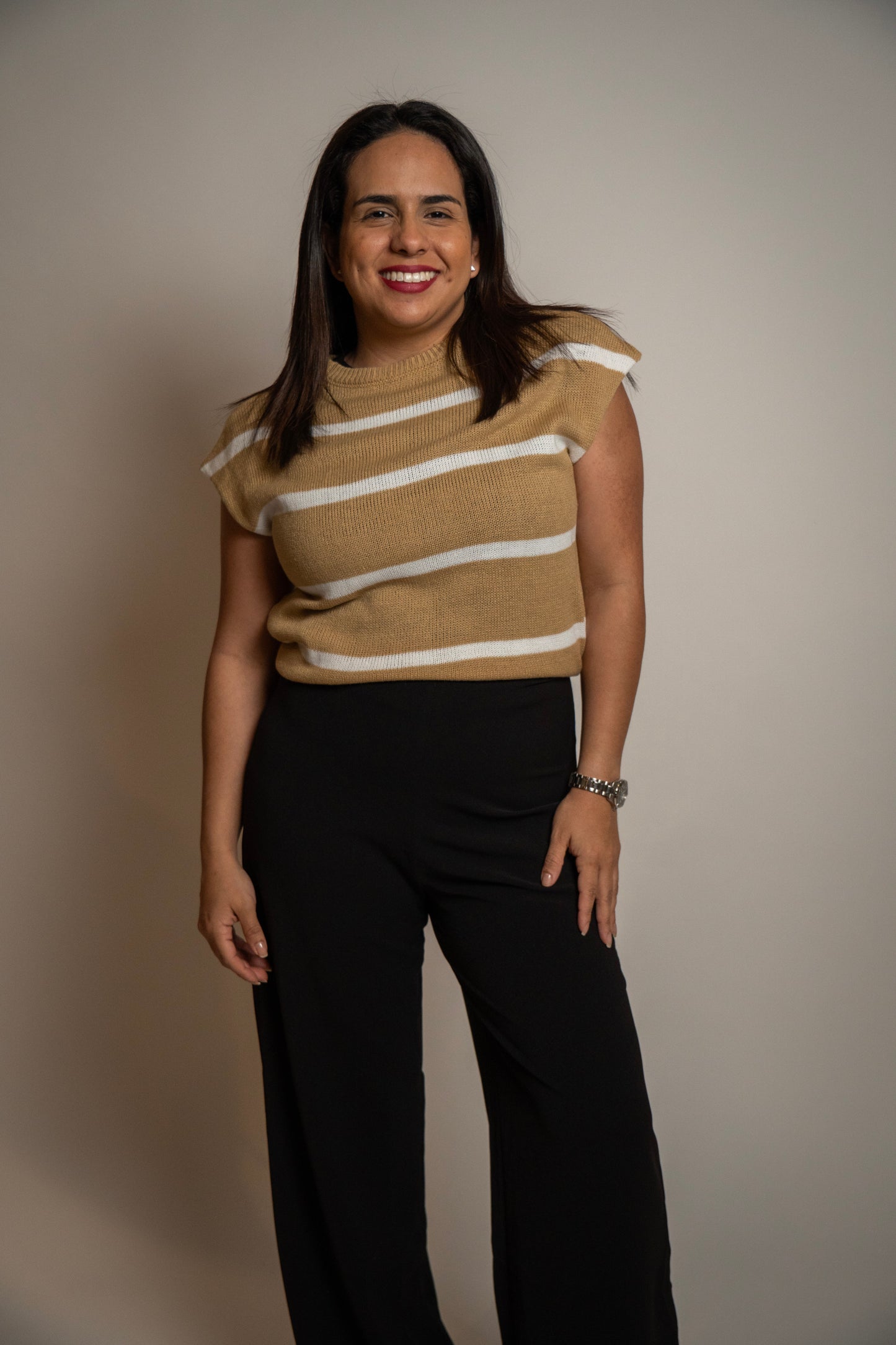 Casual Striped Sweeter