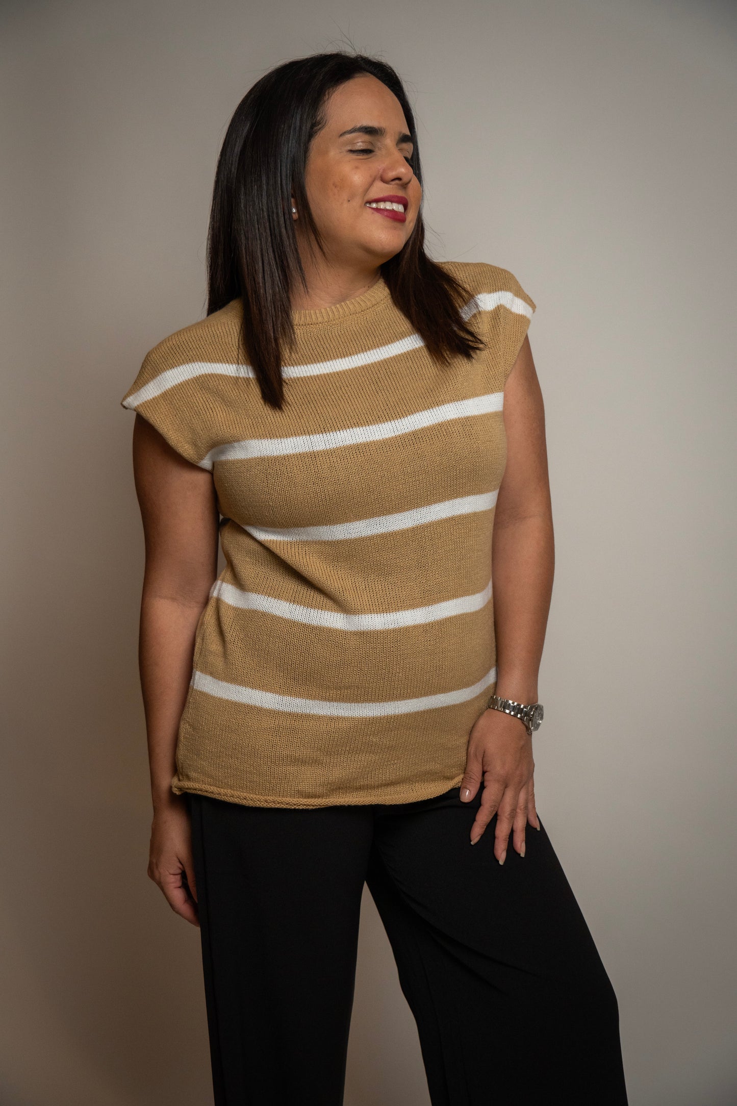 Casual Striped Sweeter