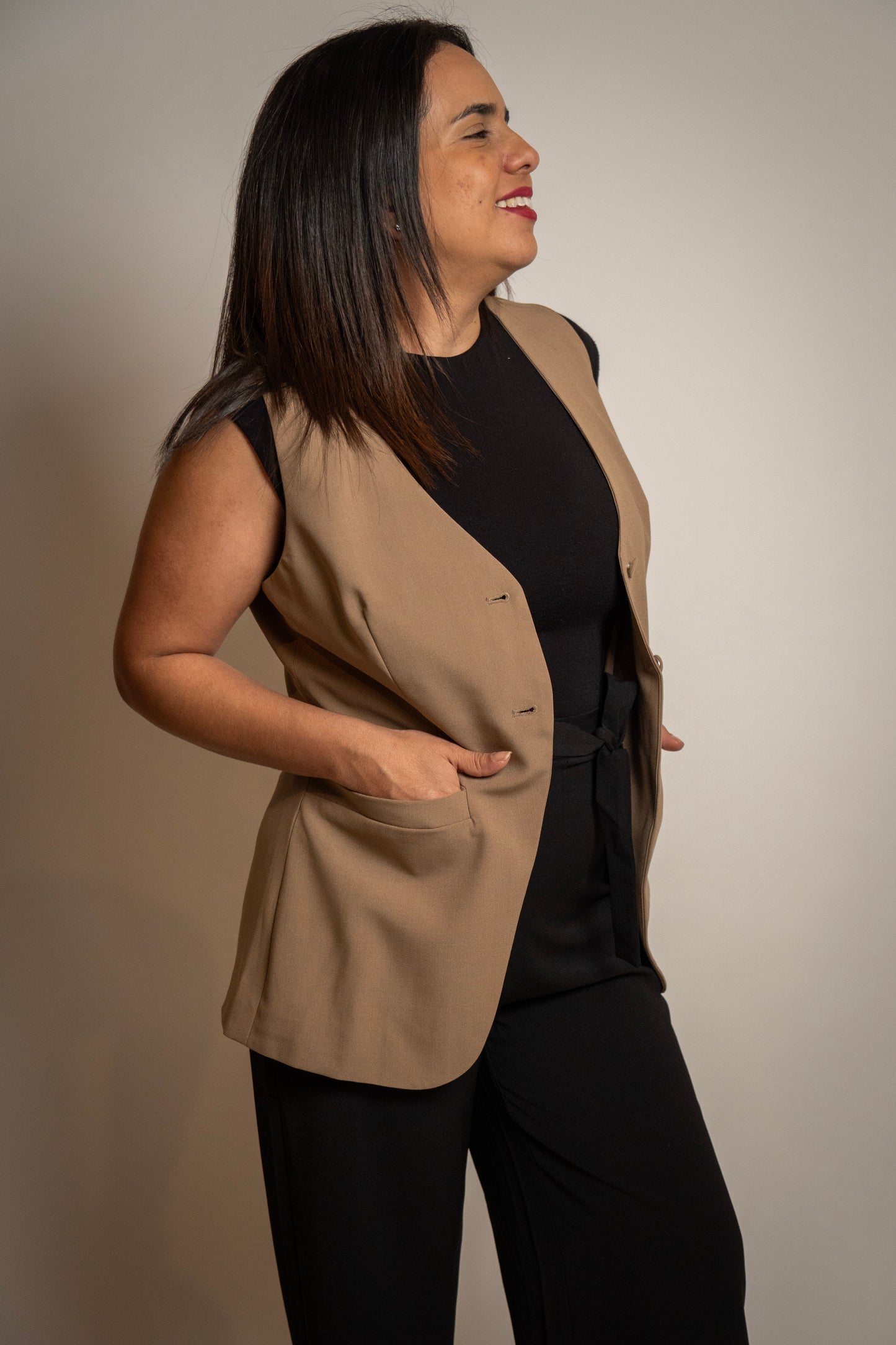 Tailored Long Vest