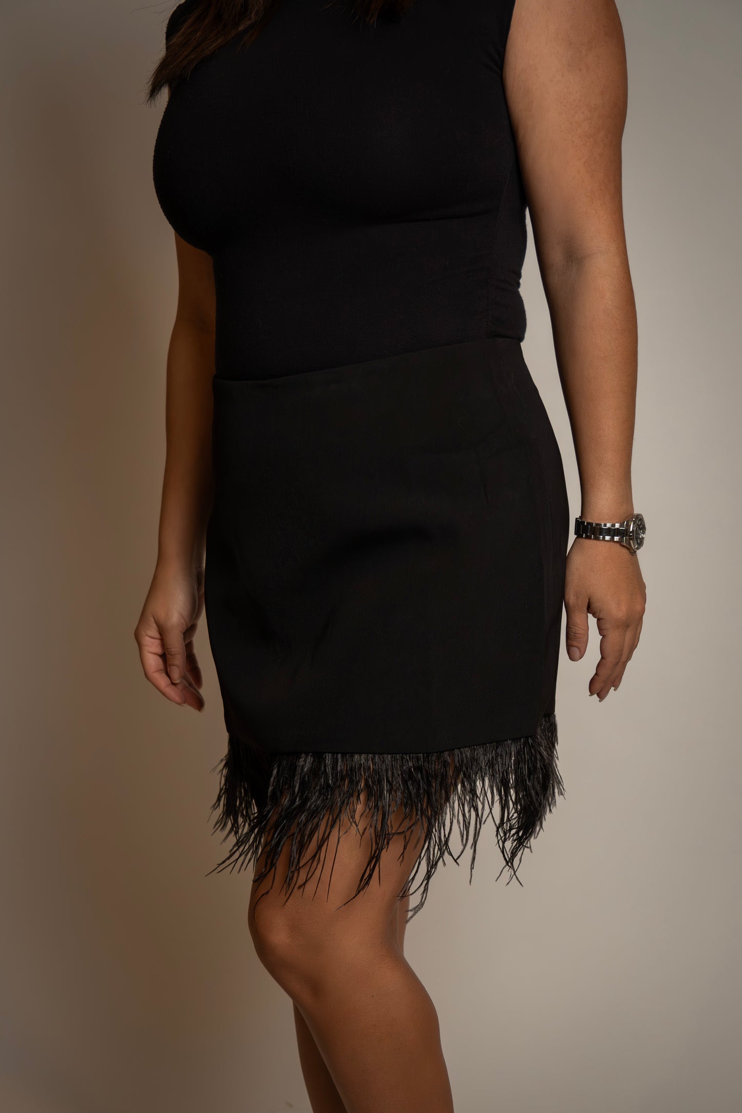 Black Feather Skirt