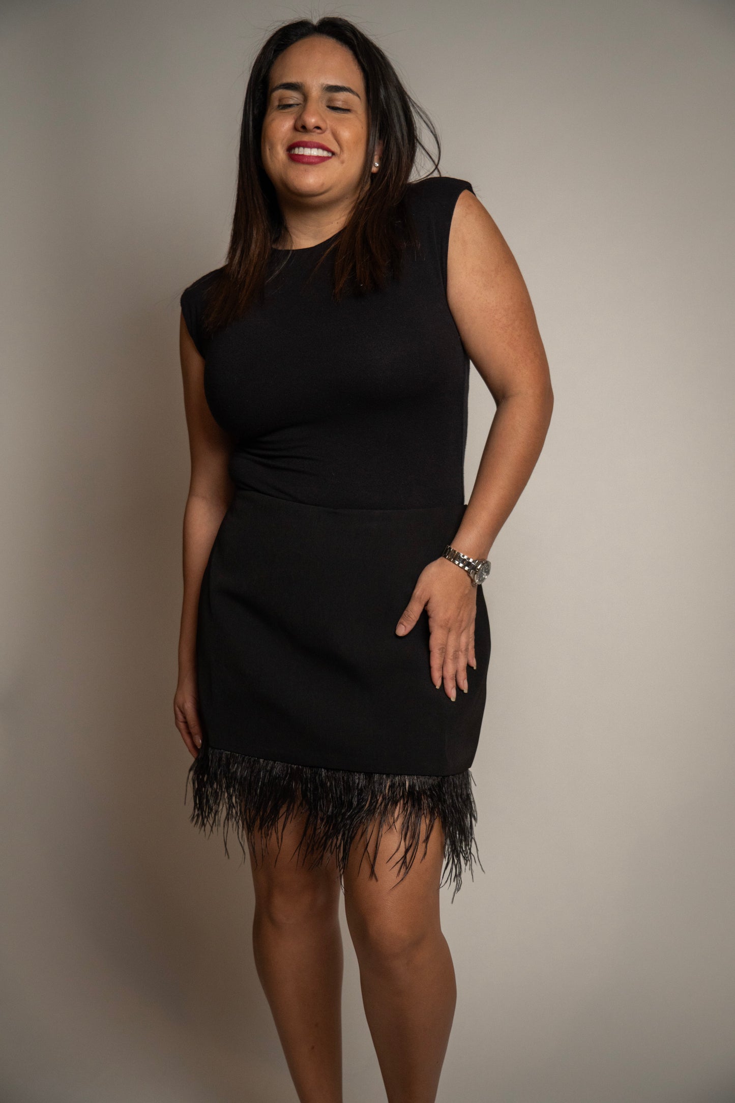 Black Feather Skirt