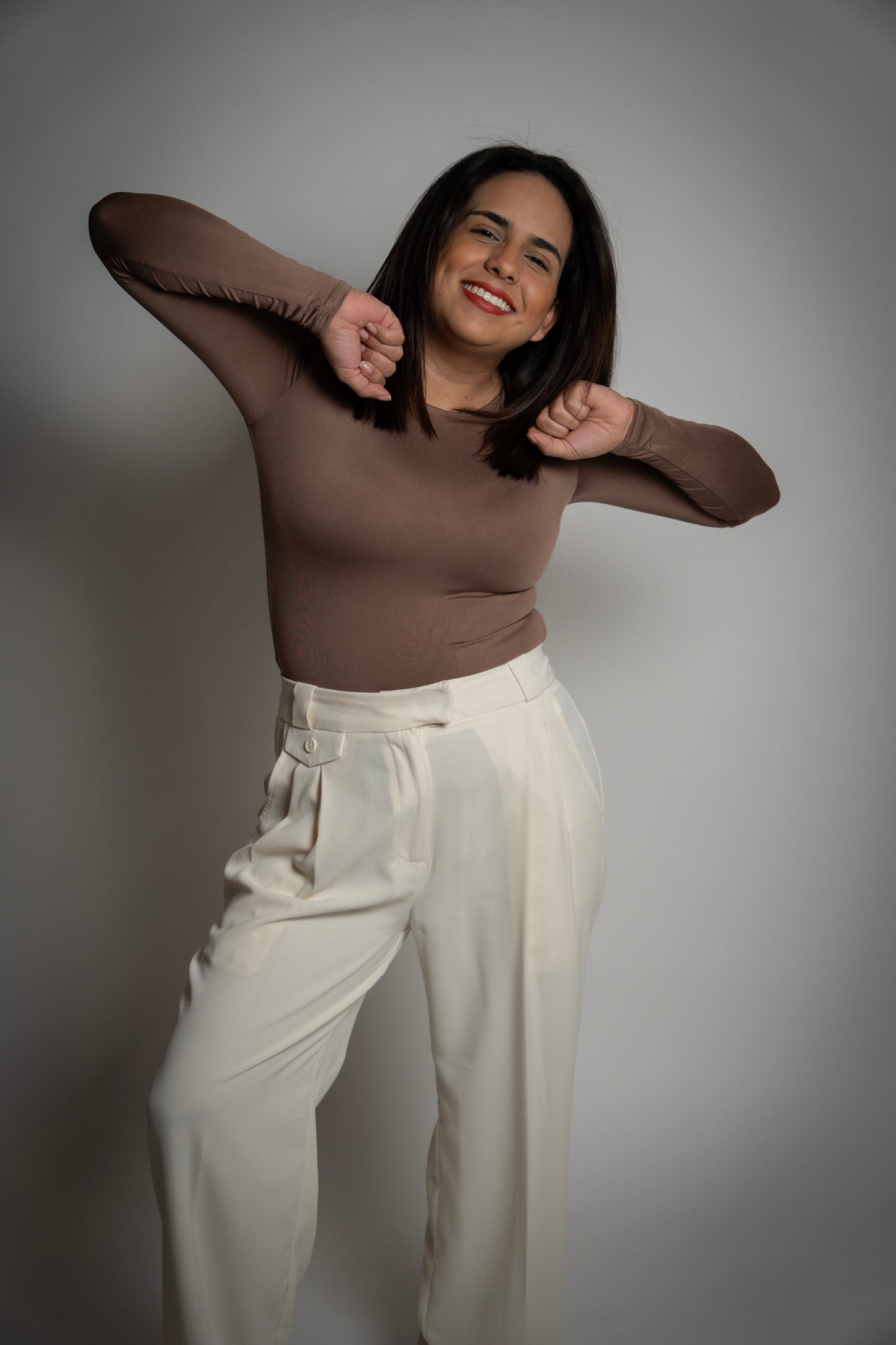 Eugenia Boutique
Long Sleeve Coffee Top