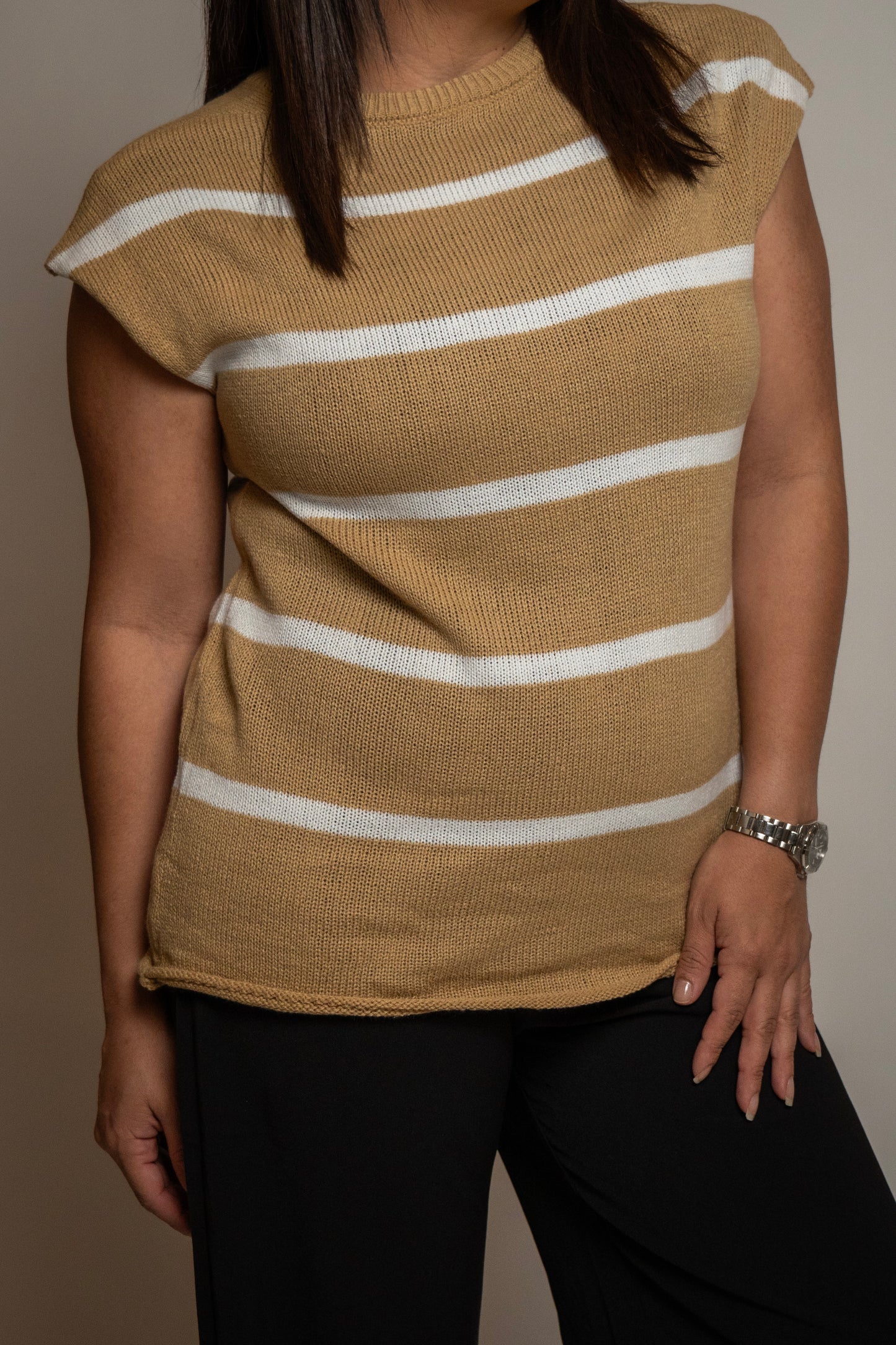 Casual Striped Sweeter