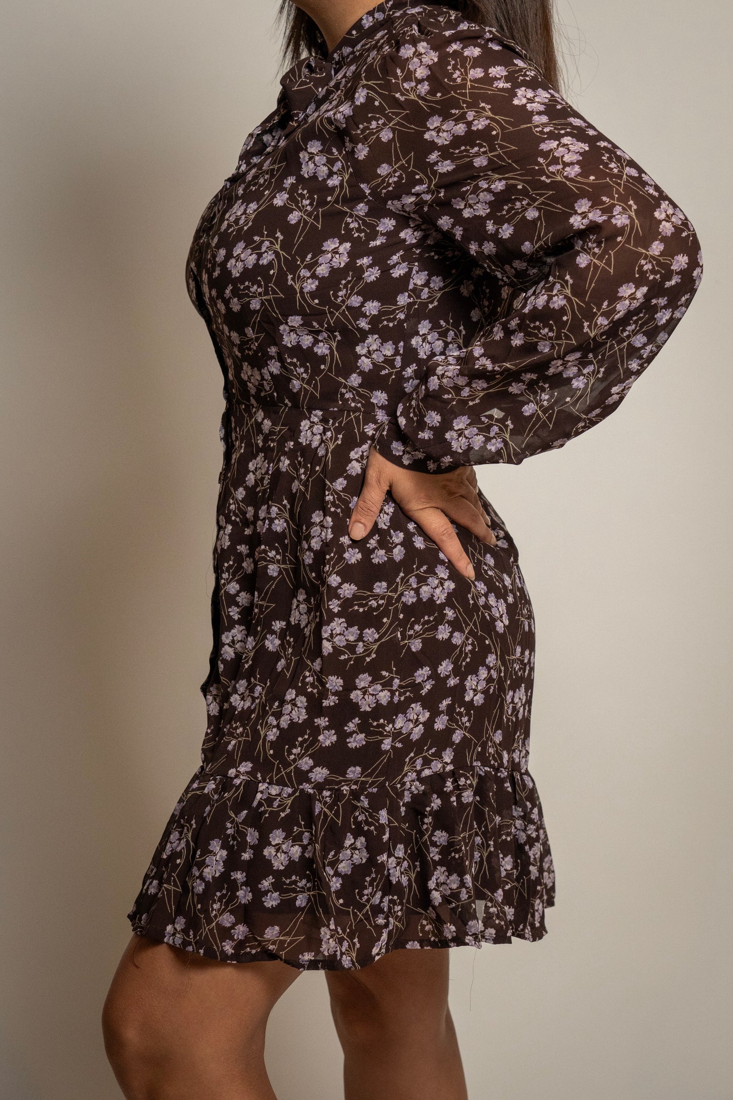 Floral Print Mini Dress