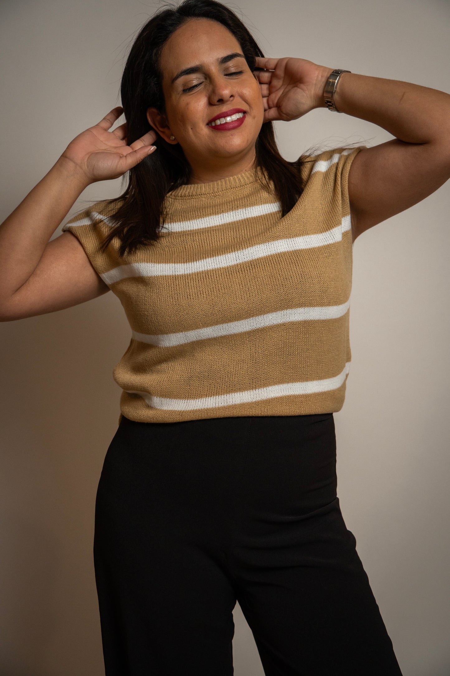 Casual Striped Sweeter