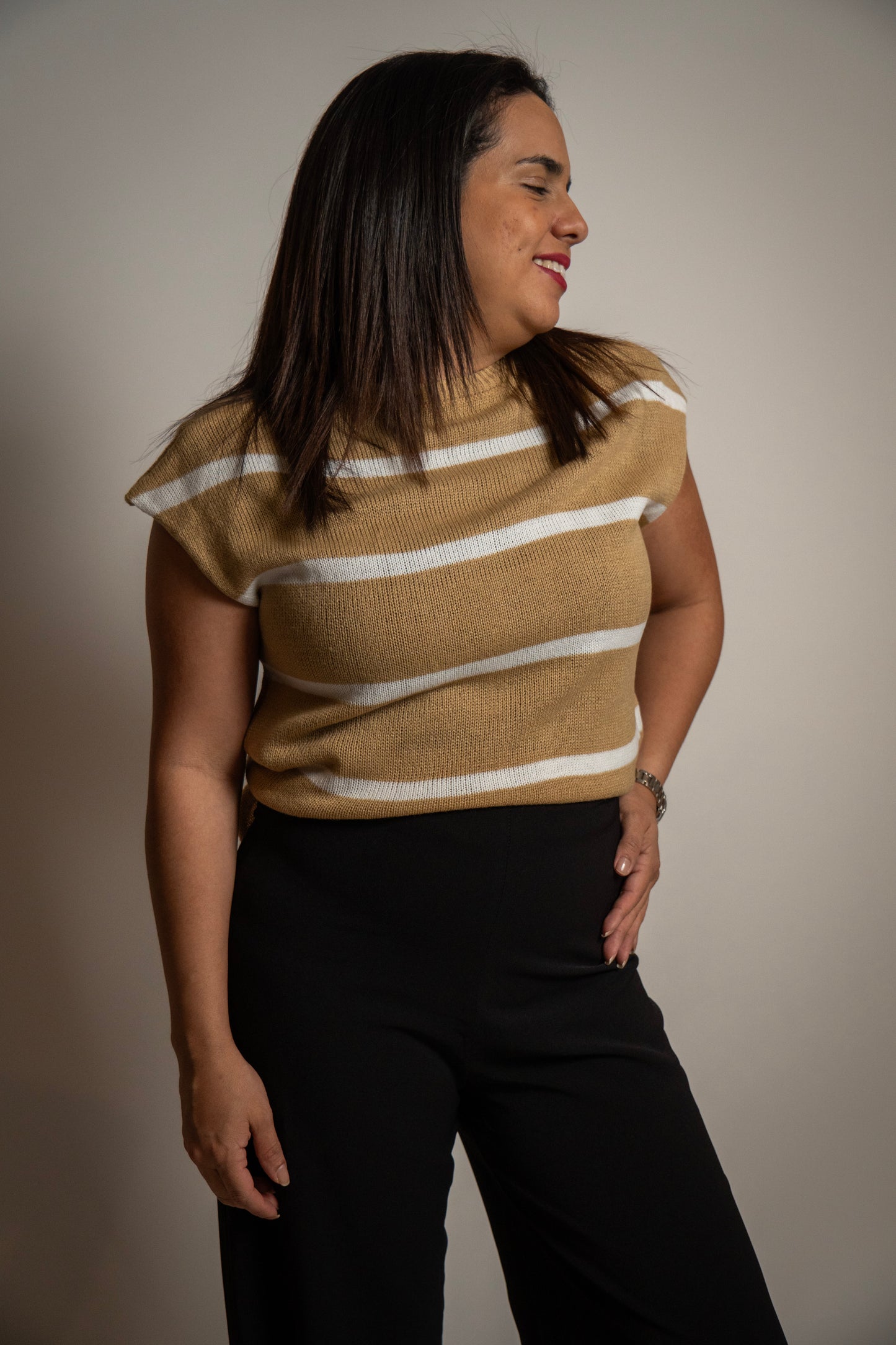 Casual Striped Sweeter