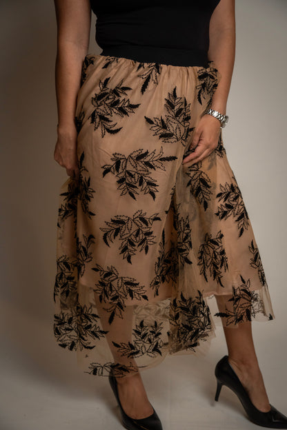 Floral High Waist Skirt